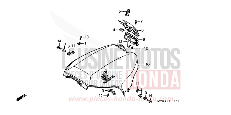 SHELTER for Pan-European ABS PEARL MULBERRY RED (R178D) from 1993